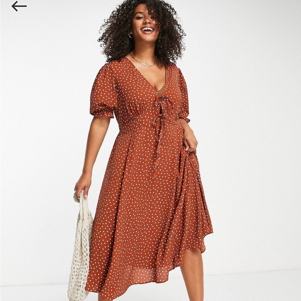 Maxi Polka-Dot Dress
